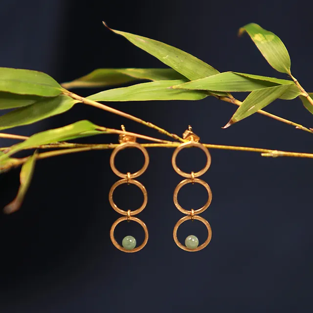 KIM JUDE Boucles Trois amis boucles d'oreilles légères