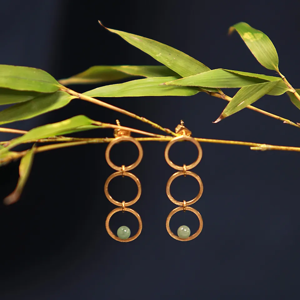 KIM JUDE Boucles Trois amis boucles d'oreilles légères