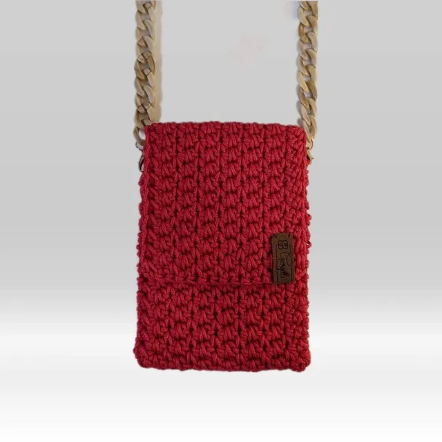 Georgetta Béryl pochette smartphone rouge bandoulière
