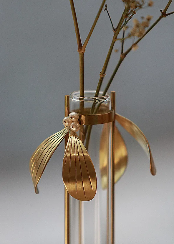 Kim Jude Mistletoe soliflore vase fleur fait main