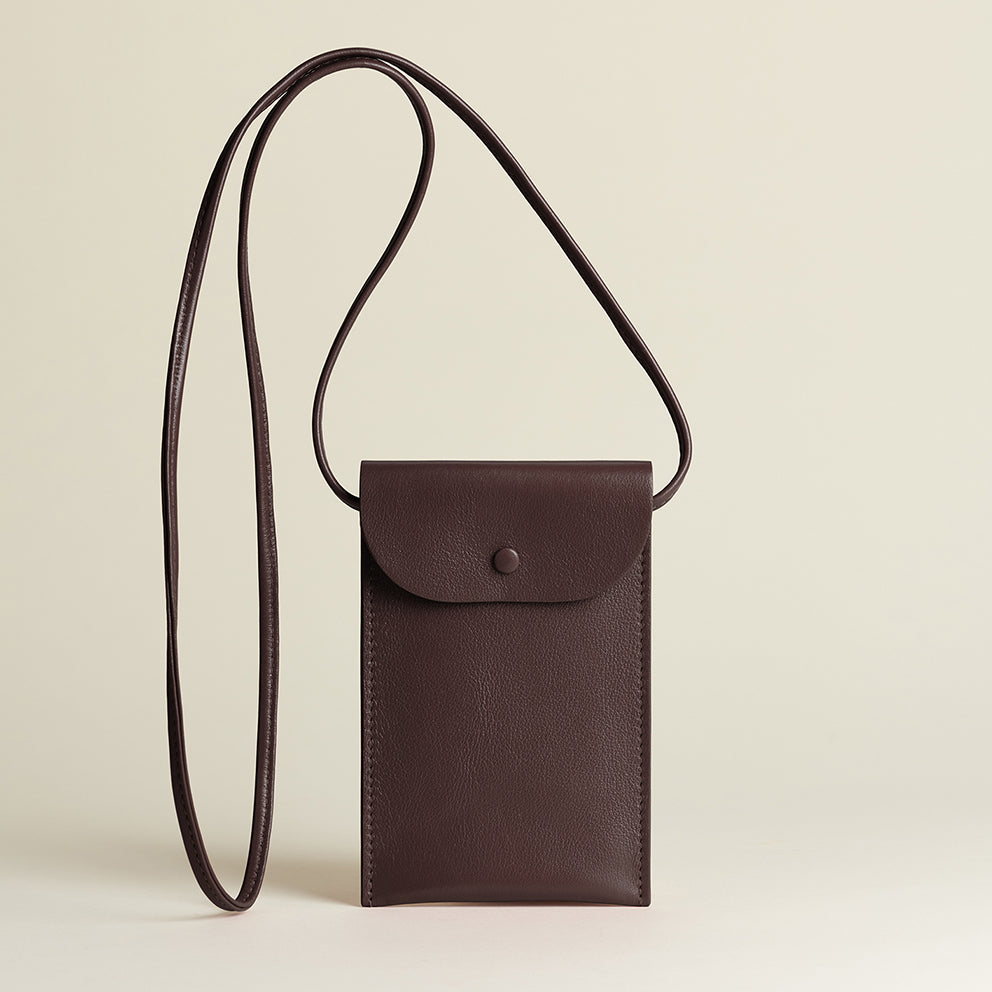 Idoine Pochettes Tonka pochette smartphone cuir veau sans initiales