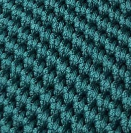 Georgetta Isabelle cabas crochet bleu nuit anses courtes