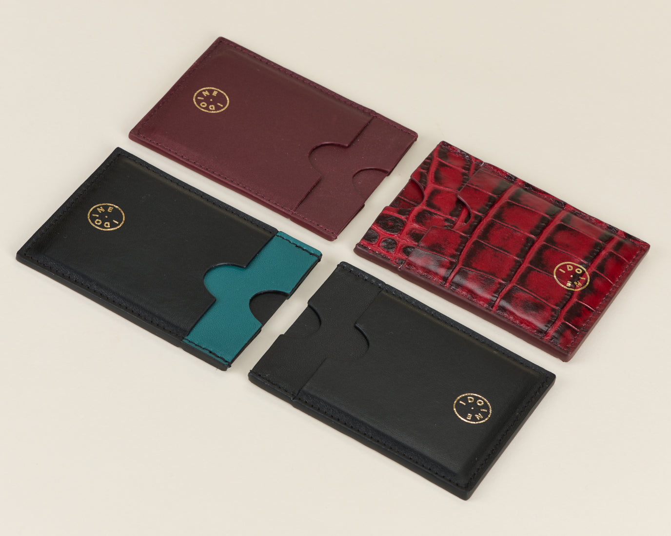 Idoine Porte-Cartes Arabica porte-cartes cuir agneau 8 cartes sans initiales