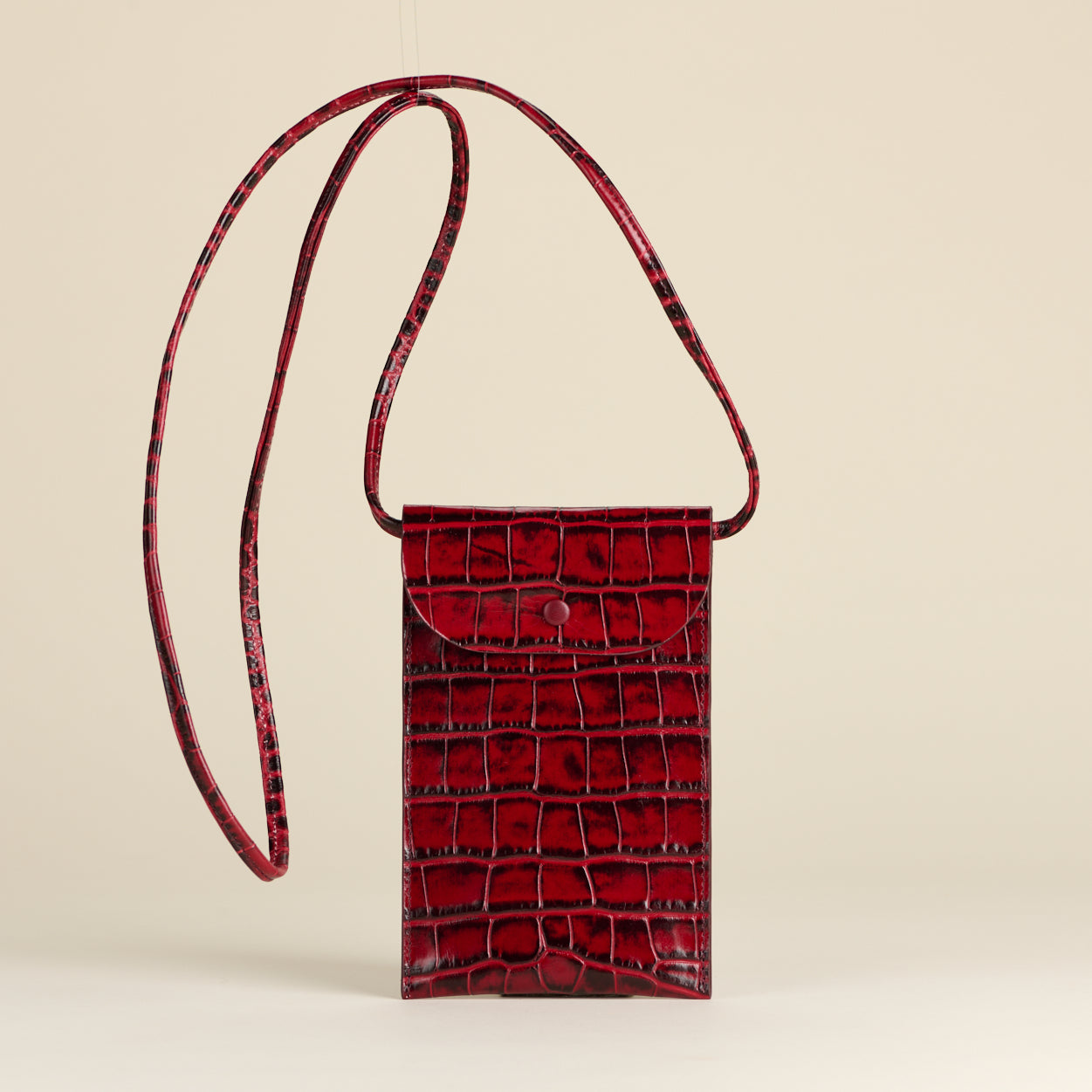 Idoine Pochettes Atelier Croco pochette smartphone cuir