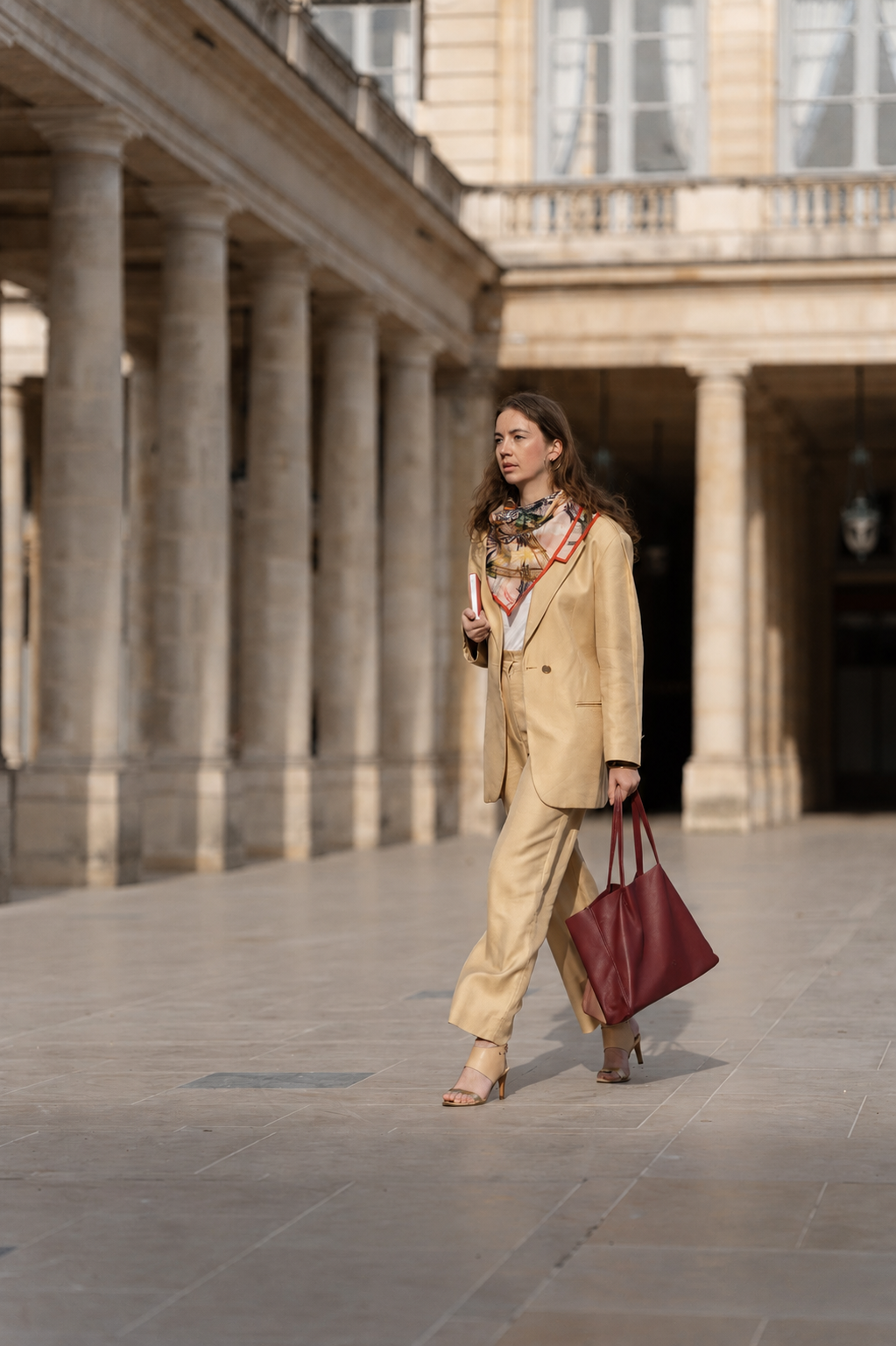 Idoine Cabas SOIE DE CUIR Lie de Vin sac cabas cuir