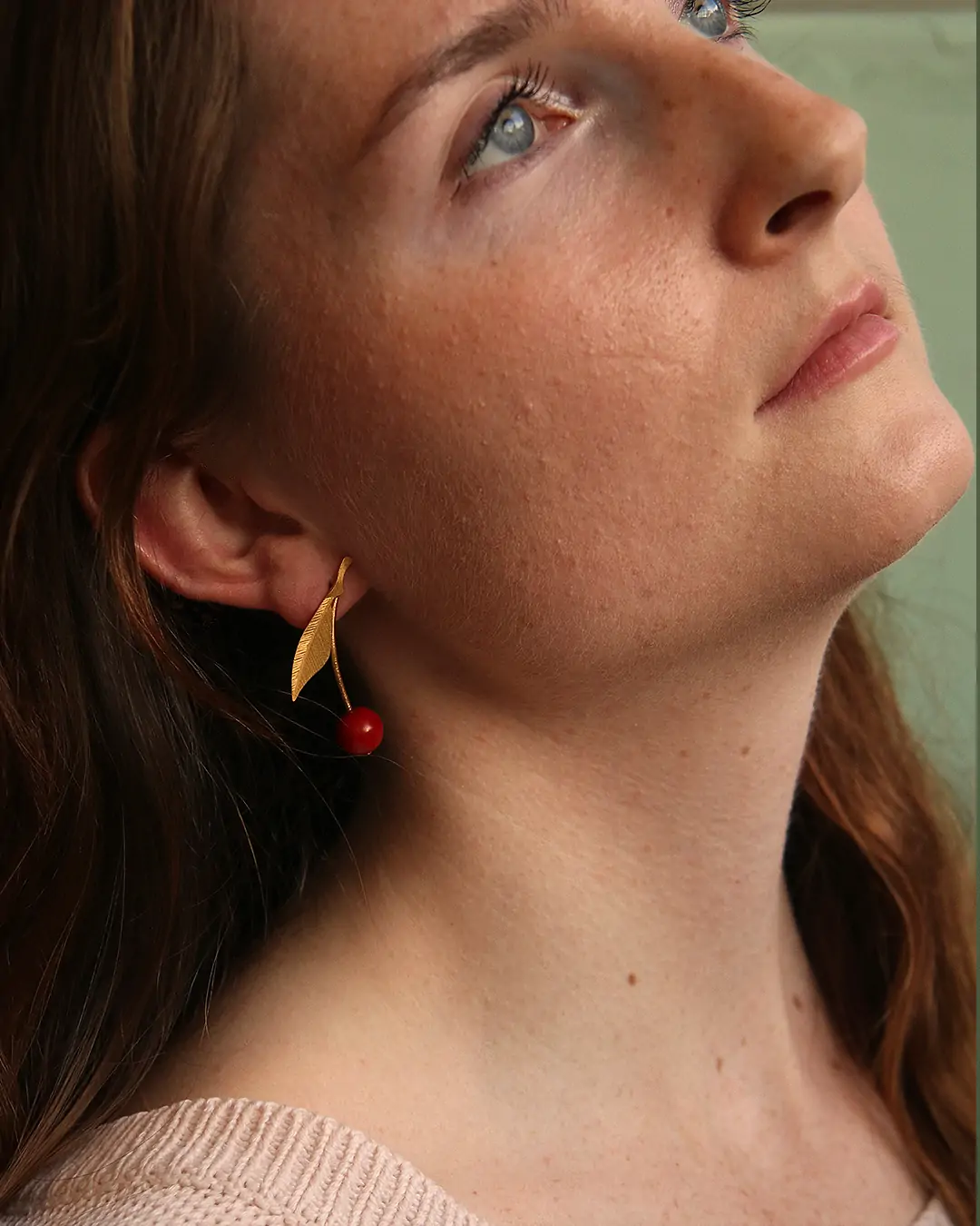 KIM JUDE Cerises boucles d'oreilles légères