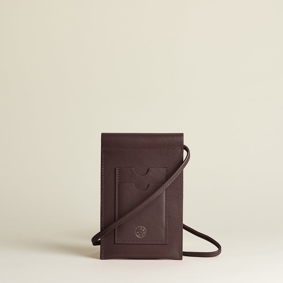 Idoine Pochettes Tonka pochette smartphone cuir veau sans initiales