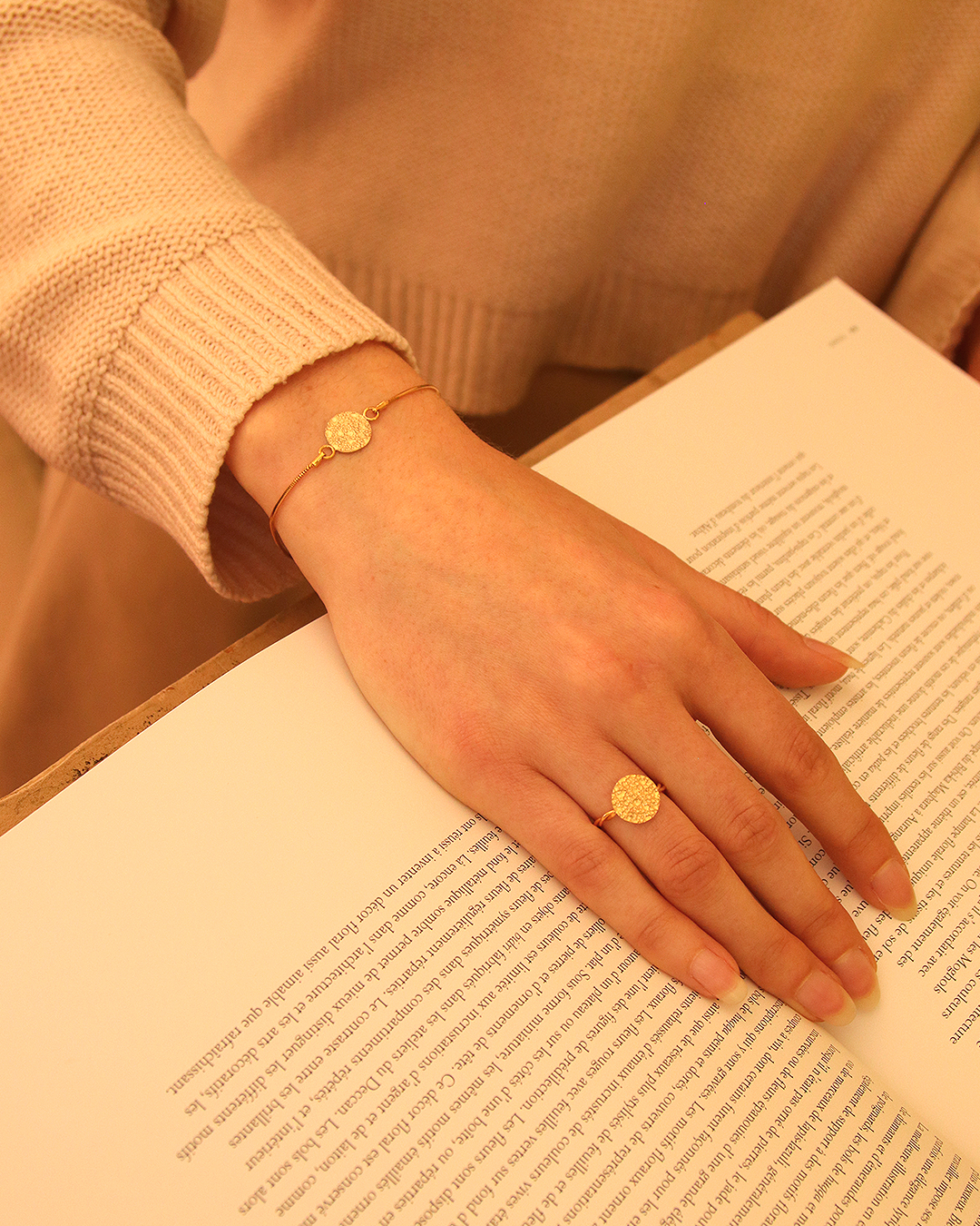KIM JUDE Bague FullMoon bague femme légère à offrir