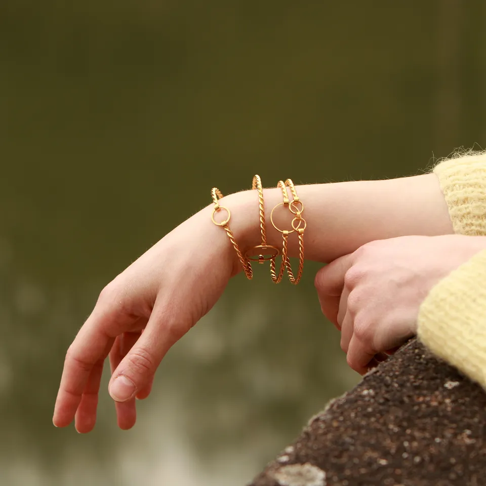 KIM JUDE Torsade bracelet fin léger