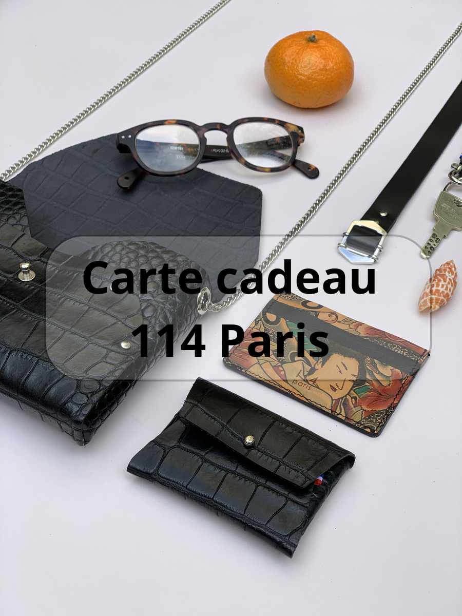 114 Paris Carte cadeau maroquinerie 25€ 50€ 100€