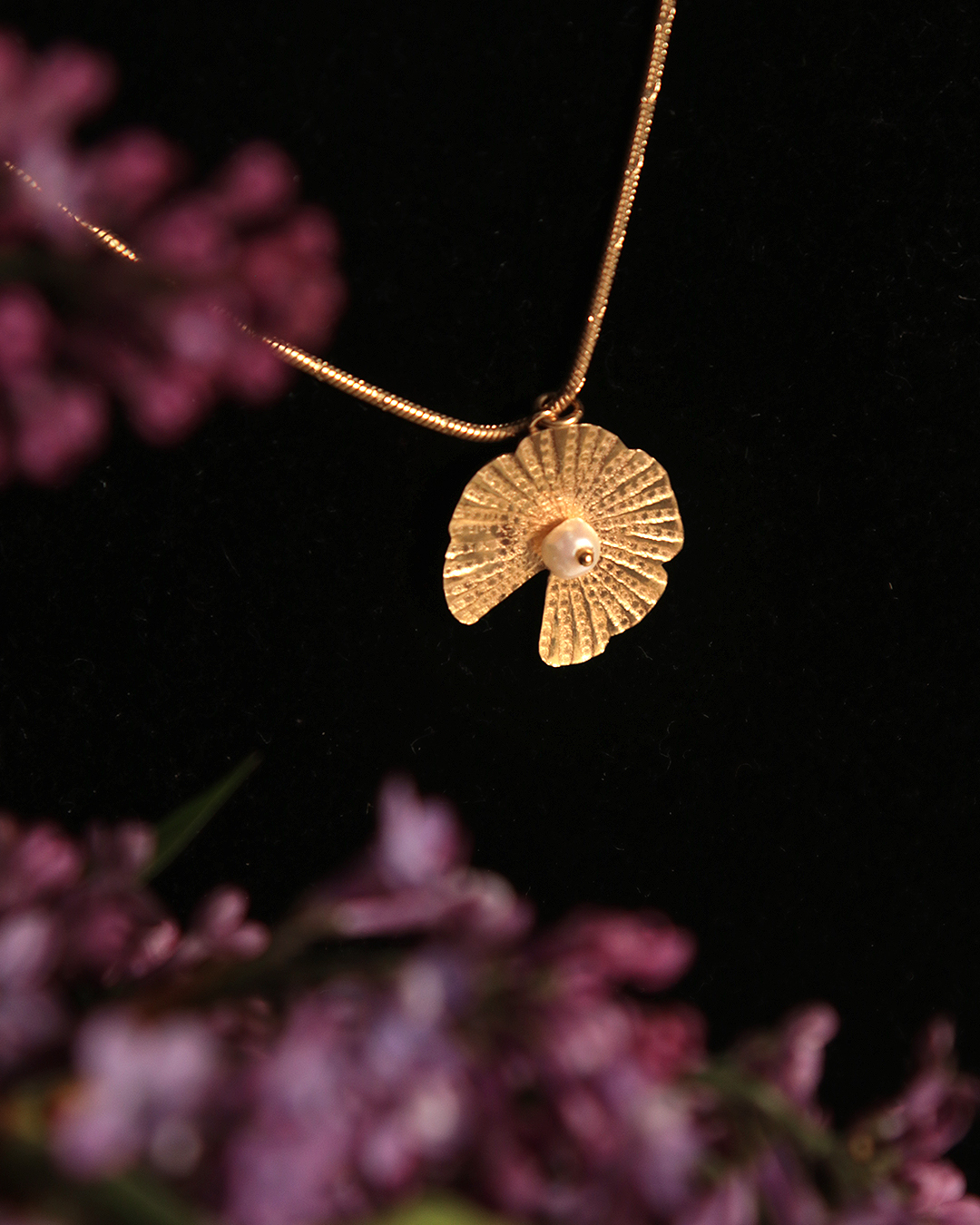 KIM JUDE Nymphéa collier fantaisie léger femme