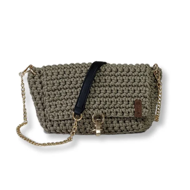 Georgetta Stella sac à main vert pistache crochet