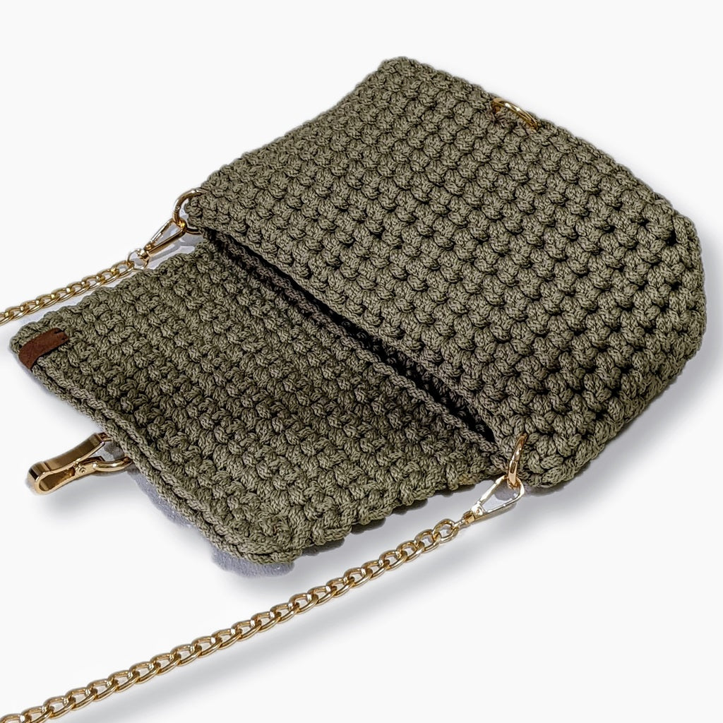 Georgetta Stella sac à main vert pistache crochet