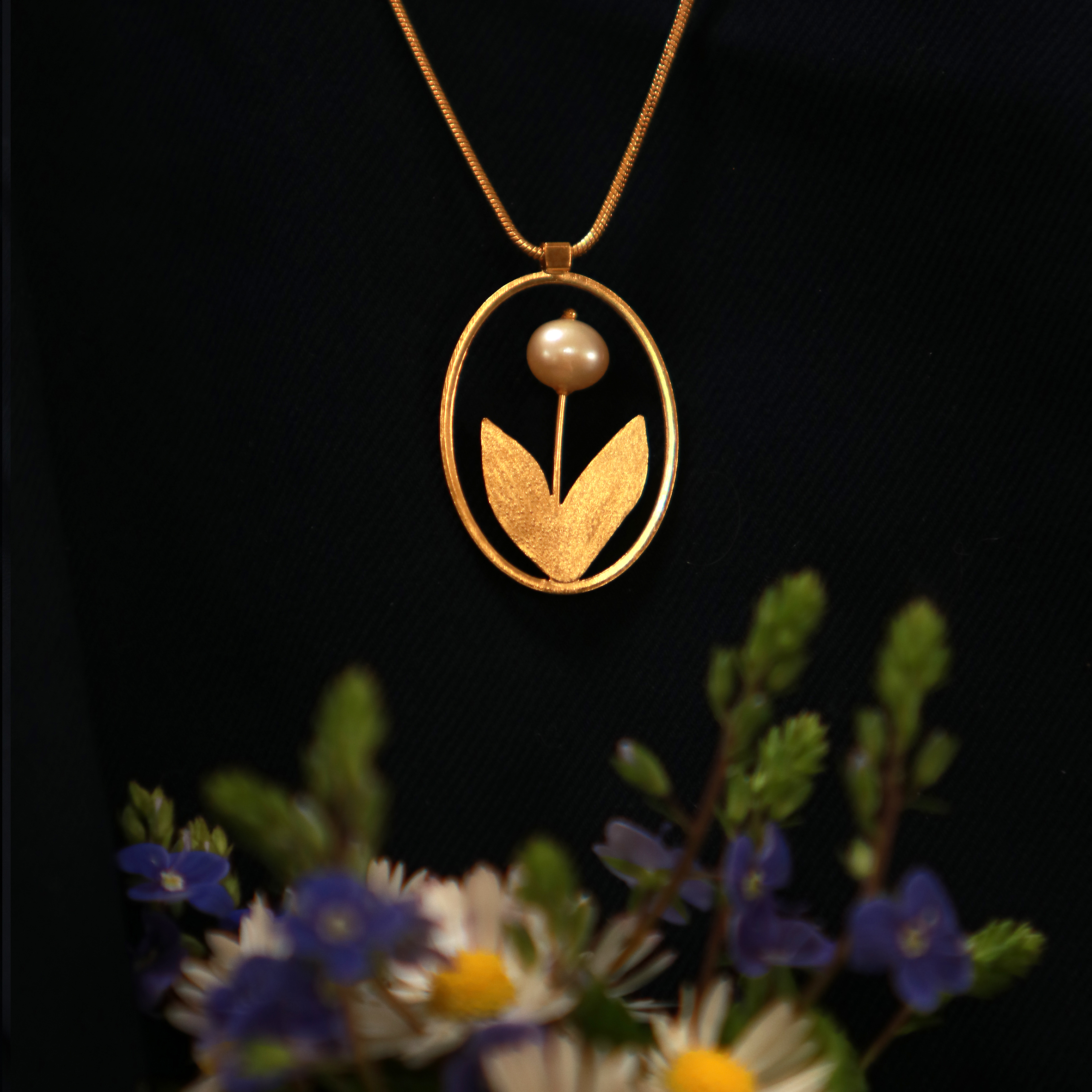KIM JUDE Tulipe collier fantaisie léger