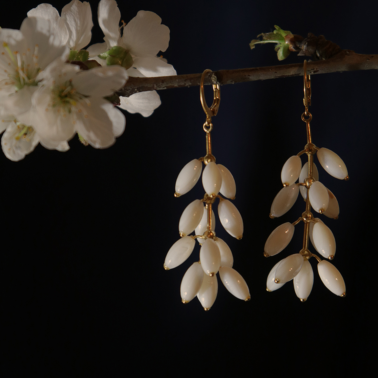 KIM JUDE Rizière boucles d'oreilles fantaisie légères