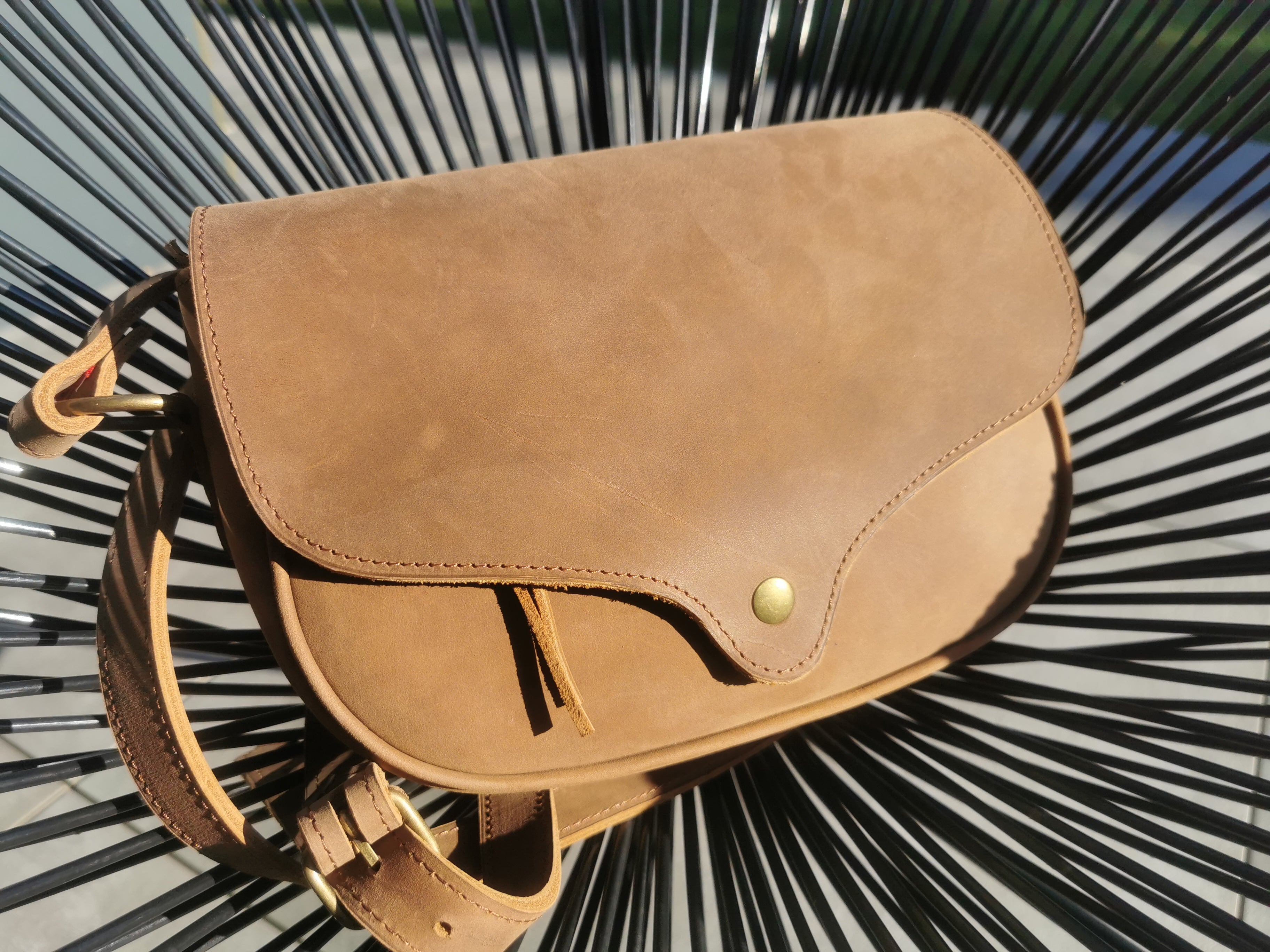 Fleur d’Orage Orage sac à main nubuck café végétal