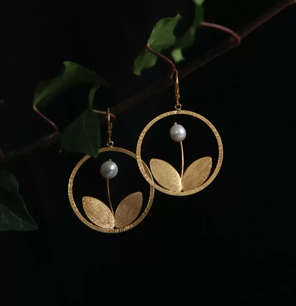 KIM JUDE Boucles Herbier boucles d’oreilles légères