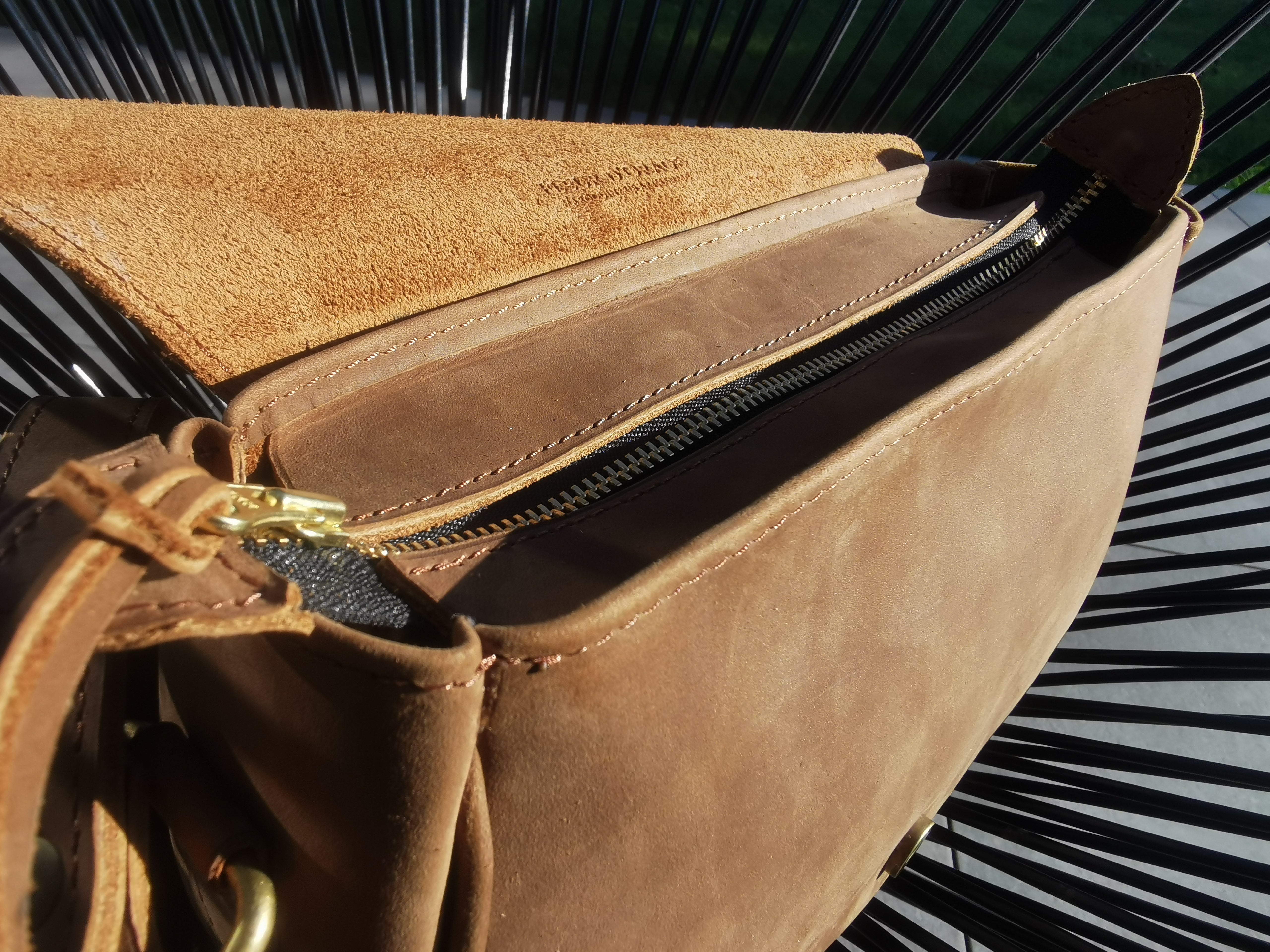 Fleur d’Orage Orage sac à main nubuck café végétal