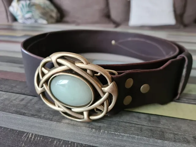 Fleur d’Orage Céline ceinture cuir marron 5 cm