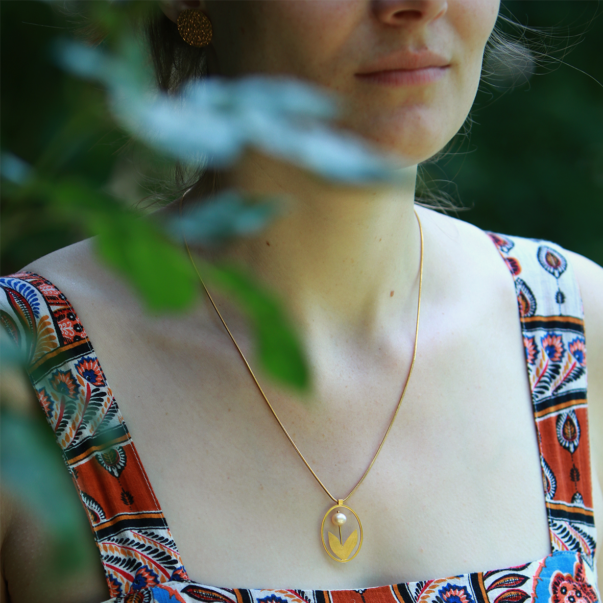 KIM JUDE Tulipe collier fantaisie léger
