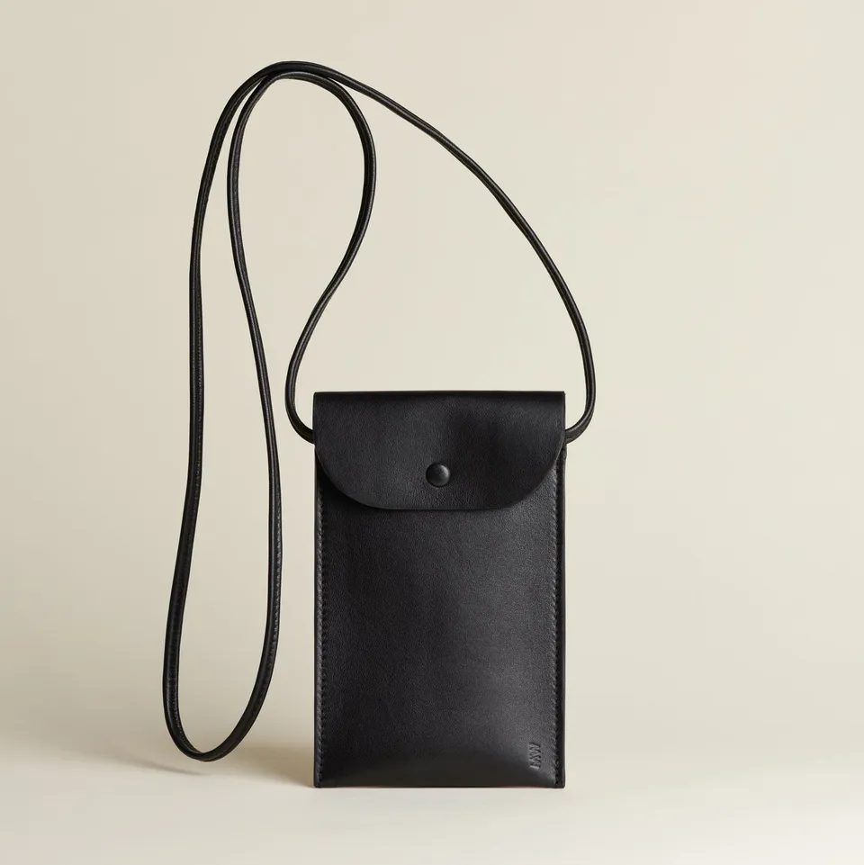 Idoine Arabica pochette smartphone cuir agneau sans initiales
