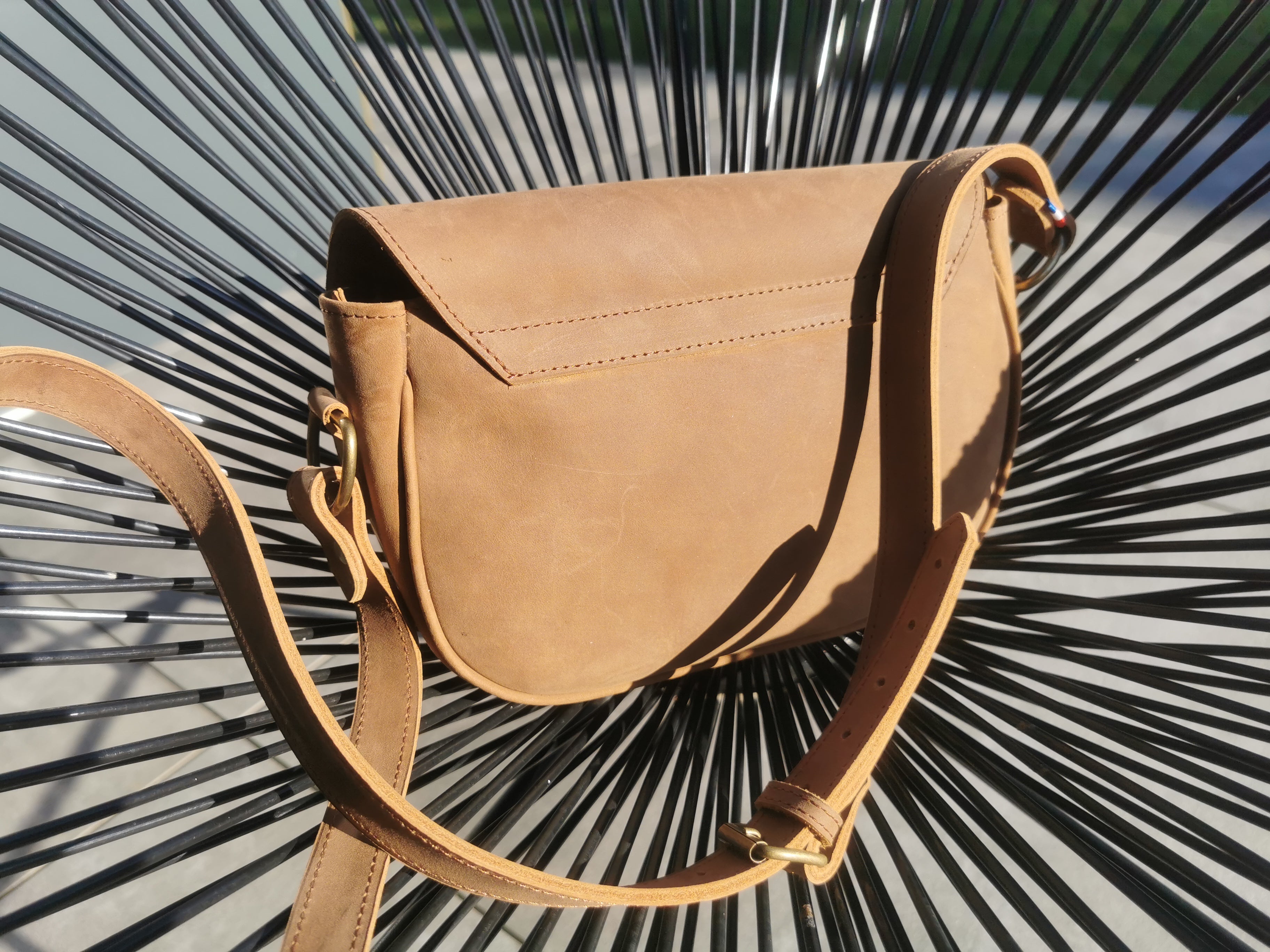 Fleur d’Orage Orage sac à main nubuck café végétal