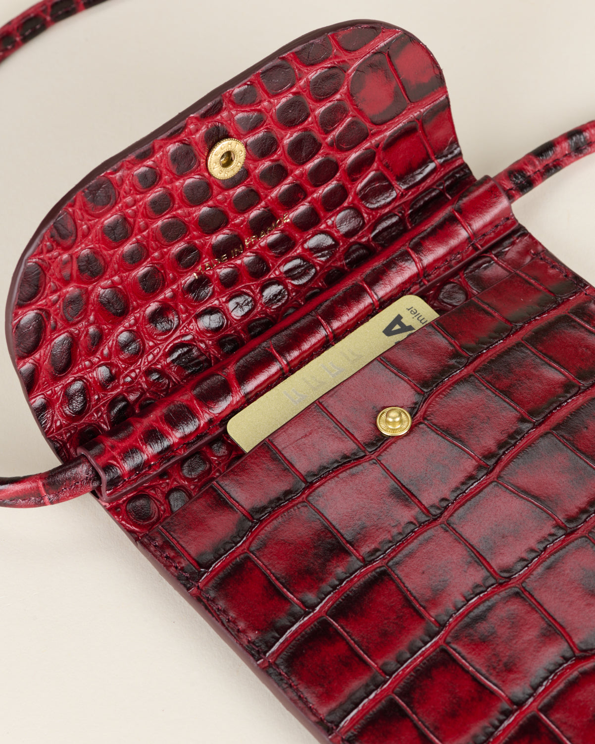 Idoine Pochettes Atelier Croco pochette smartphone cuir