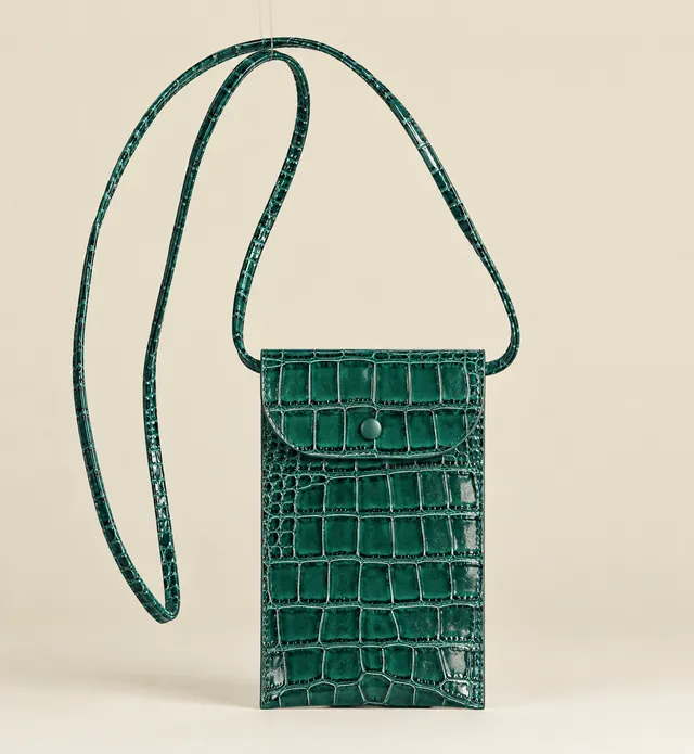 Idoine Editions Atelier Lagon pochette smartphone cuir croco 2 ex