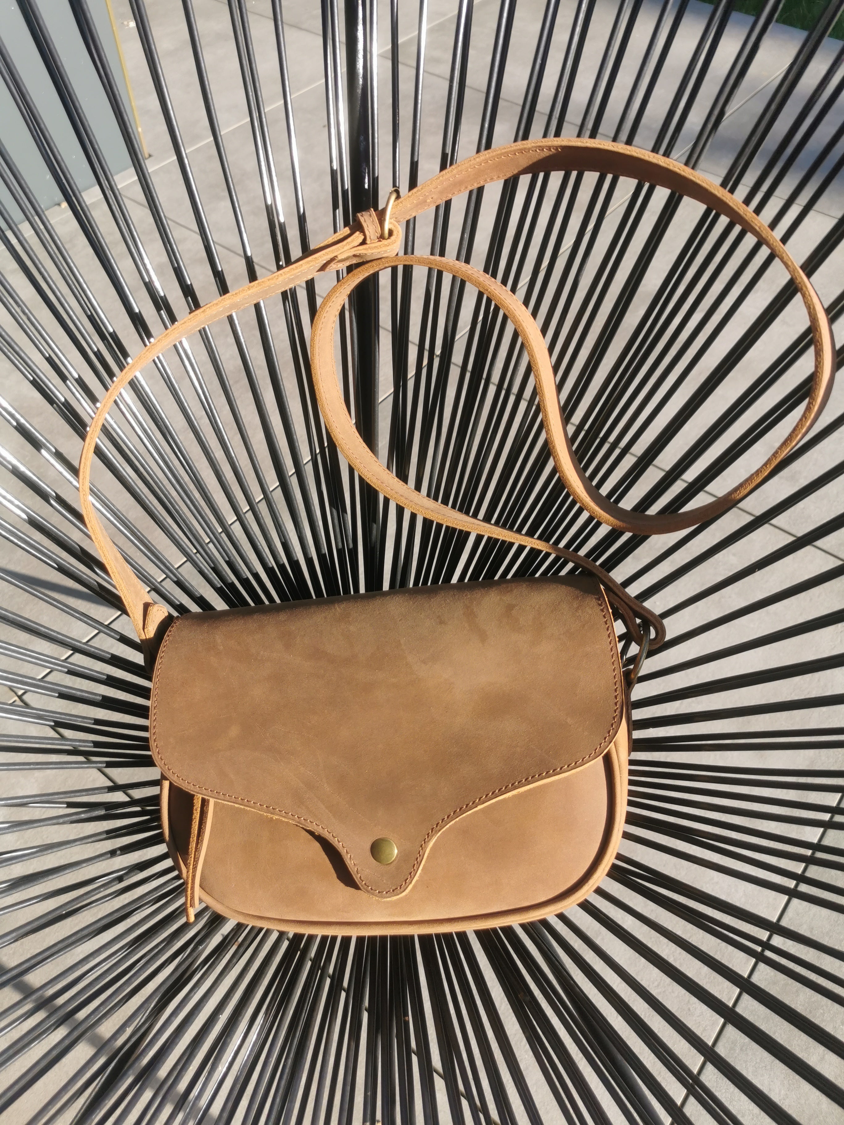 Fleur d’Orage Orage sac à main nubuck café végétal