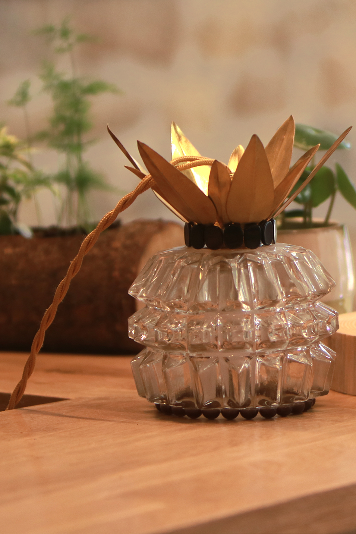 KIM JUDE Baladeuse Botanica Ananas lampe LED