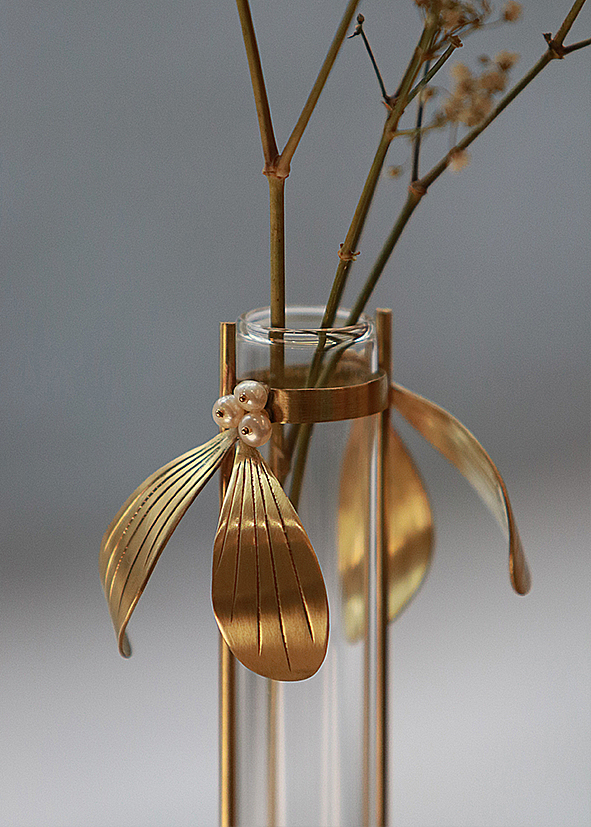 Kim Jude Mistletoe soliflore vase fleur fait main