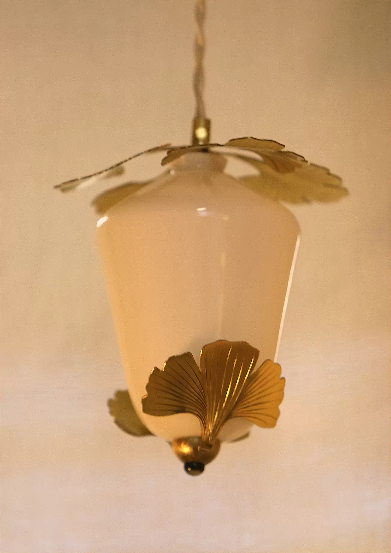 KIM JUDE Botanica Biloba suspension lumineuse laiton LED