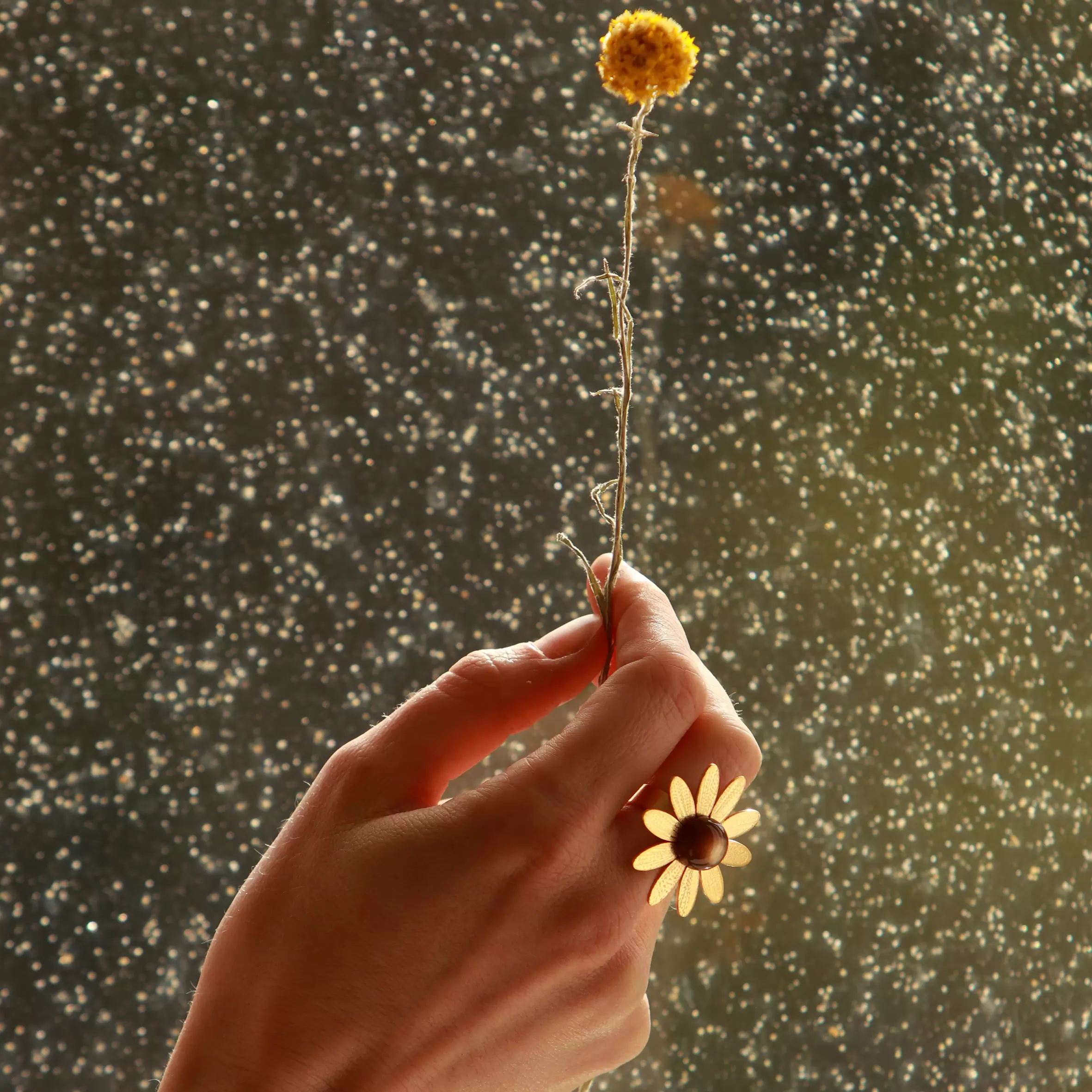 KIM JUDE Marguerite bague fantaisie florale