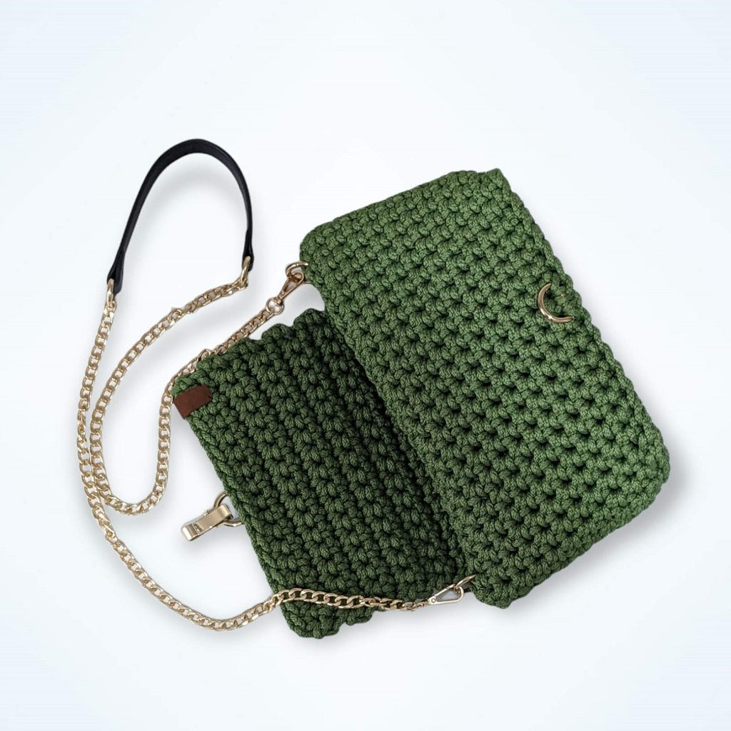 Georgetta Stella sac à main crochet vert pomme