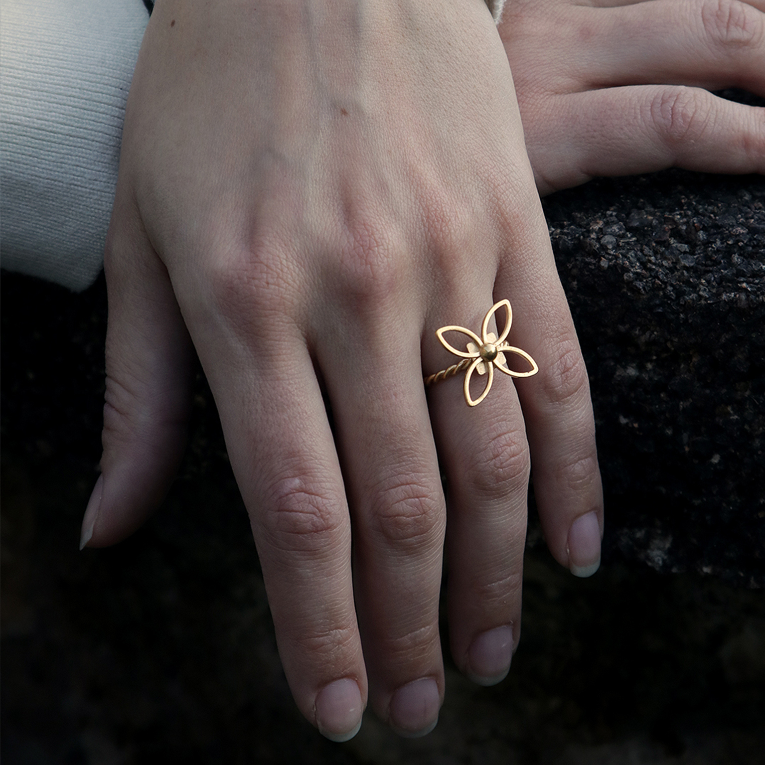 KIM JUDE Bague Fatima bague fantaisie fait main